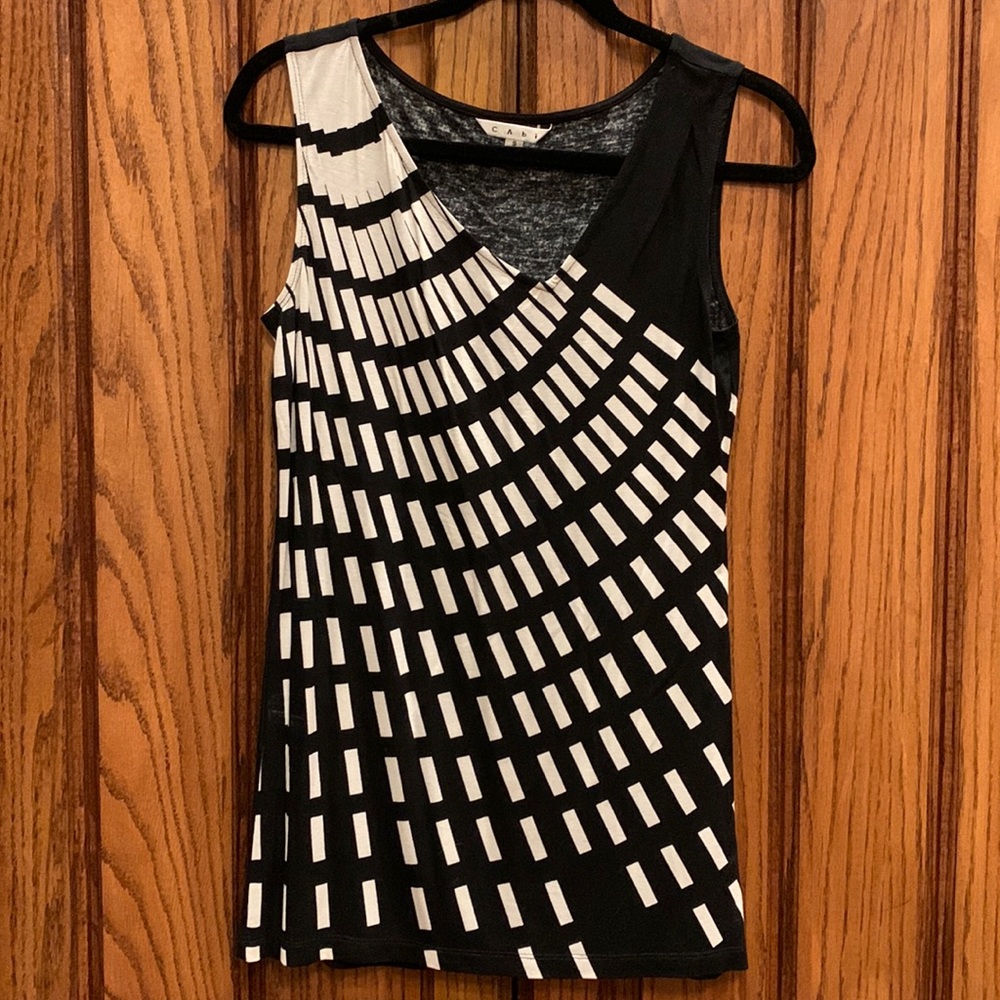 Cabi black and white diagonal tank